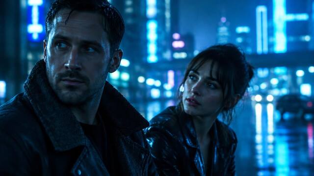 Cinematic scene featuring two characters